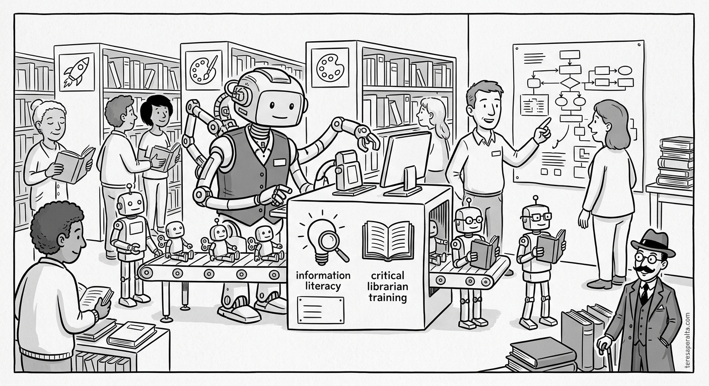 Alfabetización informacional ante la IA y la formación de bibliotecarios críticos